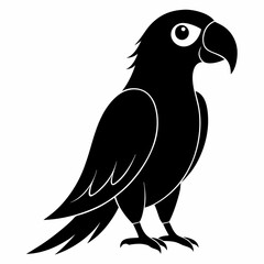 Classic Black Parrot Icon