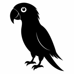 Classic Black Parrot Icon