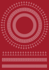 Traditional Rangoli or Kolam designs from the sub continent