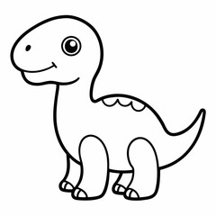 baby dinosaur on white background