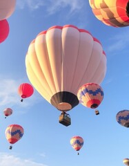 Fototapeta premium Hot air balloons in the sky