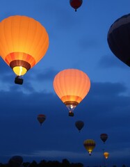 Obraz premium Hot air balloons in the sky