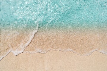 Obraz na płótnie Canvas Beautiful sea wave view from above 