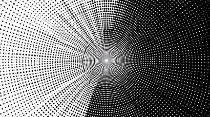 black and white tunnel background