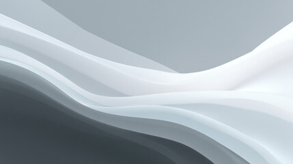 Fototapeta premium Abstract waves of light and shadow create a soft and flowing design with a modern and minimalist style