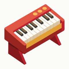 Fototapeta premium piano keys isolated on white