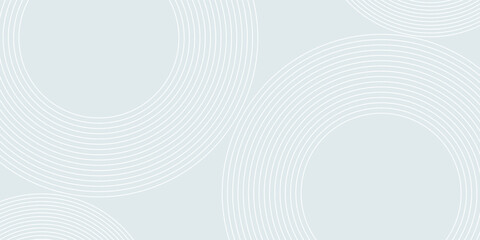 Fototapeta premium White abstract background. Modern circle lines pattern. Futuristic concept. Minimal geometric design. modern. eps10