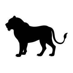 lion silhouette vector