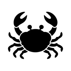 crab silhouette vector