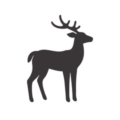 deer silhouette vector illustration