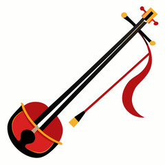 vector illustration of an electric guitar