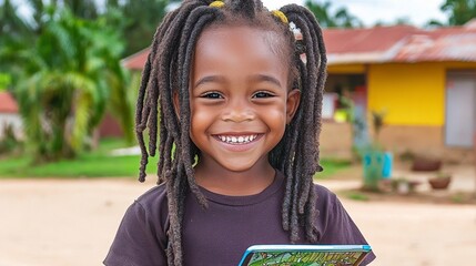 A child using a tablet for an interactive learning session, engaging with educational content