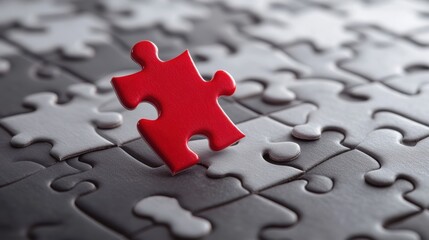 Obraz premium Corporate downsizing challenges puzzle of job dismissal in business environment corporate office abstract view
