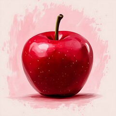 Red Apple Still Life Painting
