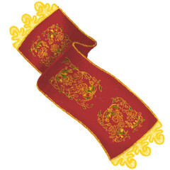 digital pencil doodle traditional minangkabau shawl selendang sulam koto gadang png