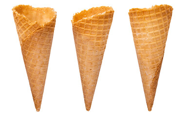 ice cream cone isolated  on white or transparent background. png file