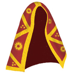 digital pencil doodle traditional minangkabau headpiece headwear tikuluak talakuang png