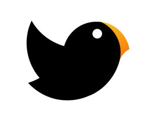 Bird Simple Logo and Gradient Color