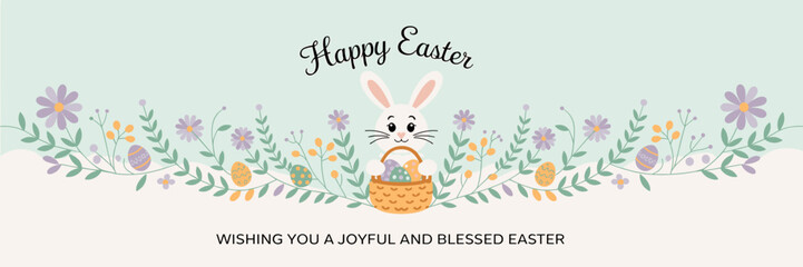 Easter poster, Easter banner, banner, Easter clipart, happy Easter, Easter 2025, 2025, Easter celebration, easter sublimation, easter card, easter, bunny, rabbit, egg, card, spring, cartoon, holiday, 