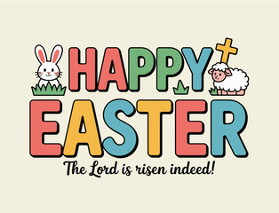 Easter poster, Easter banner, banner, Easter clipart, happy Easter, Easter 2025, 2025, Easter celebration, easter sublimation, easter card, easter, bunny, rabbit, egg, card, spring, cartoon, holiday, 