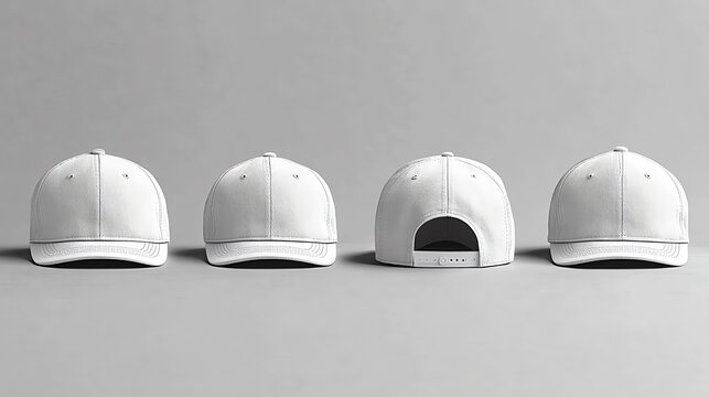 White snapback mockup image