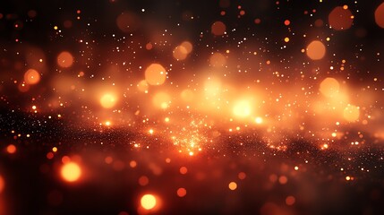 Obraz premium Abundant bokeh illuminating darkness. 