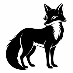 Fototapeta premium Fox Silhouette Clipart