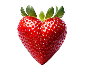 fraise en forme de coeur