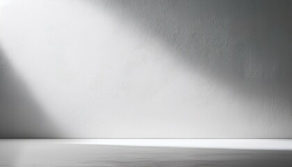 Minimalist White Room with Shadow suitable for digital content