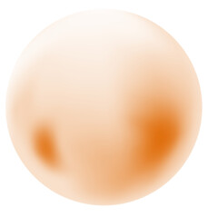 Simple Orange Circle Bubble Graphic