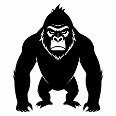 Gorilla black silhouette