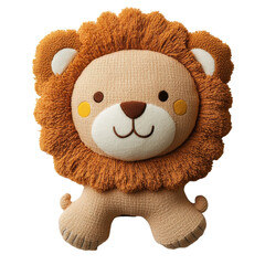 Delightful Lion Shaped Baby Rattle Adds Charm to Playtime Experiences for Little Ones, on the transparent background