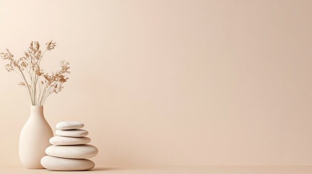 A clean background featuring soothing yoga and wellness elements, with blank areas available for text, perfect for wellness programs and yoga getaways