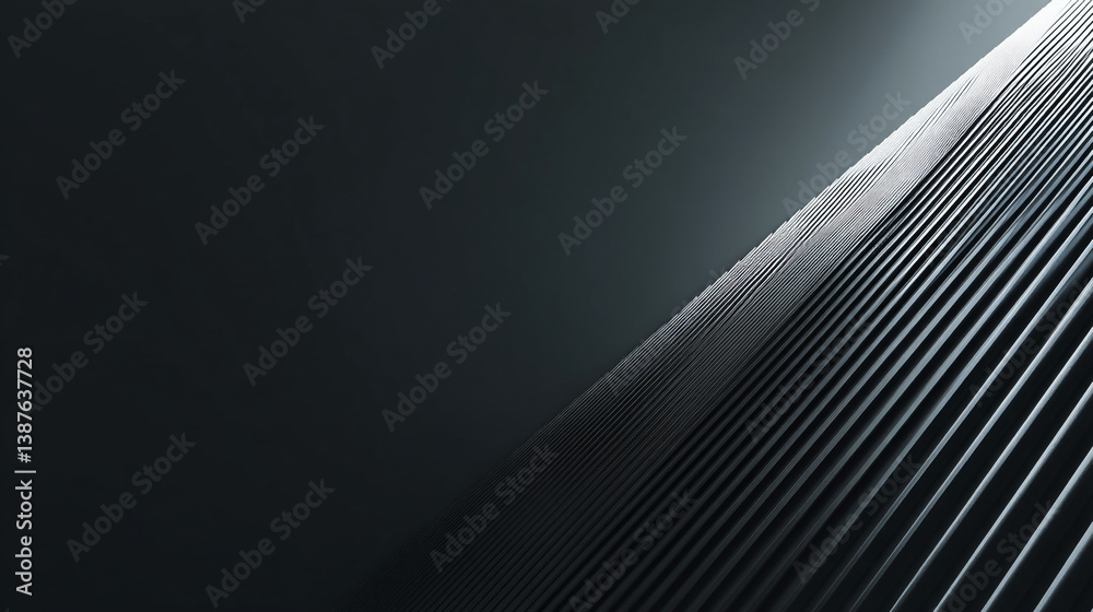 Aufkleber abstract dark background featuring diagonal lines with light gradient and shadow effect design