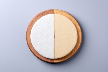 A minimalistic pie chart split between a buyer and a seller, representing business ownership transfer