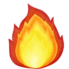 Realistic fire flame 