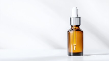 Amber glass dropper bottle