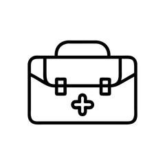 Obraz premium Icon of a doctorchest / first aid kit