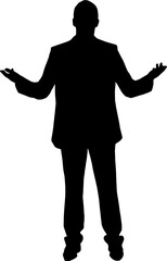 businessman silhouette