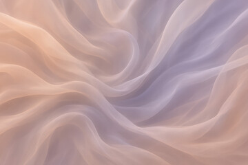 Obraz premium Soft pastel abstract waves with flowing silk-like texture