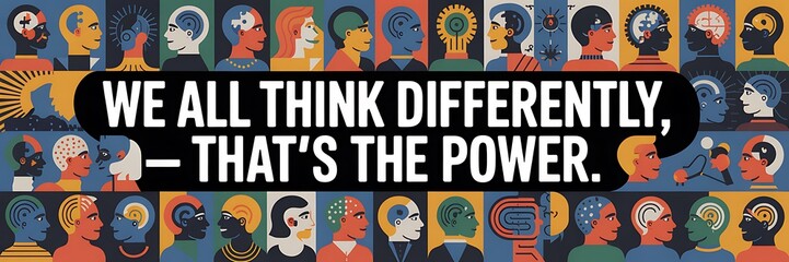Diverse minds, unique perspectives; celebrating the power of different thinking styles.