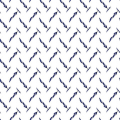 Clean Leaves Seamless Vector Pattern Design 