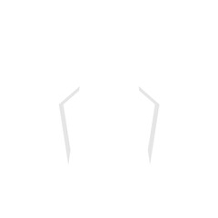 Human teeth icon vector.