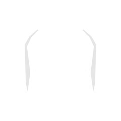 Human teeth icon vector.