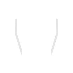 Human teeth icon vector.