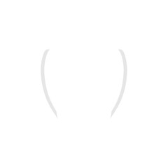 Human teeth icon vector.