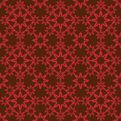 seamless damask pattern, lace pattern fabric 8-pointed star