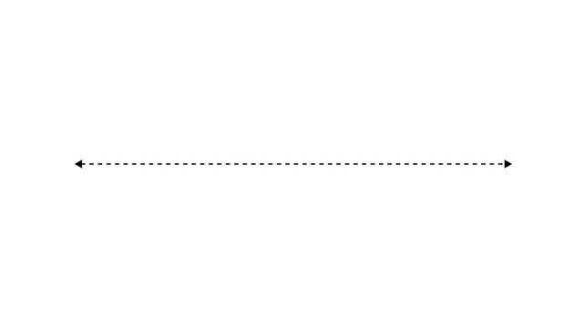 Double side arrow icon, distance concept double side arrow animation. left and right side arrow animation.