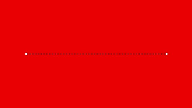 Double side arrow icon, distance concept double side arrow animation. left and right side arrow animation.