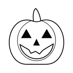 Jack O Lantern Line Art Vector Eyes